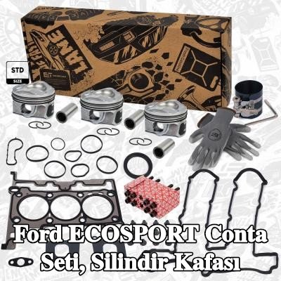 ET ENGINETEAM Conta seti, silindir kapağı vida seti ile silindir kapağı — Ford Ecosport