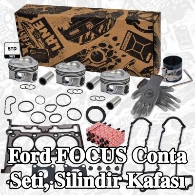 ET ENGINETEAM Conta seti, silindir kapağı vida seti ile silindir kapağı — 2012 Ford Focus