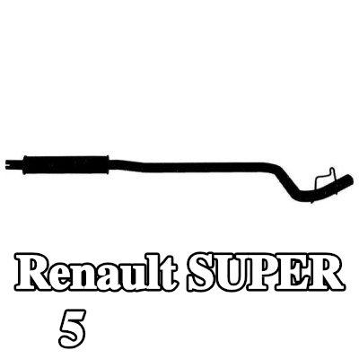 VEGAZ كاتم الصوت الأوسط 1690mm — 1990 Renault Super 5