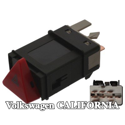 FEBI BILSTEIN مفتاح أضواء الطوارئ لوحة القيادة, مع مرحل — Volkswagen California