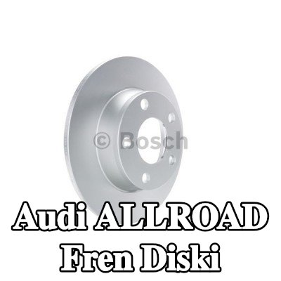 BOSCH Fren diski Dış Çap: 255mm, düz, Kaplamalı — Audi Allroad