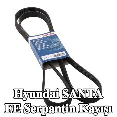 BOSCH Serpantin kayışı 2050mm, Number of ribs: 6 — 2011 Hyundai Santa Fe