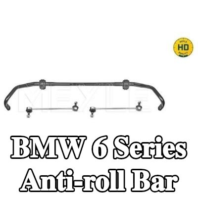 MEYLE Ön aks stabilizatör çubuğu, bağlantı çubuğu ile, lastik yatağı ile — BMW 6 Series