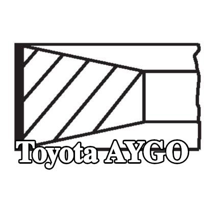 MAHLE مجموعة حلقات المكبس — 2005 Toyota Aygo