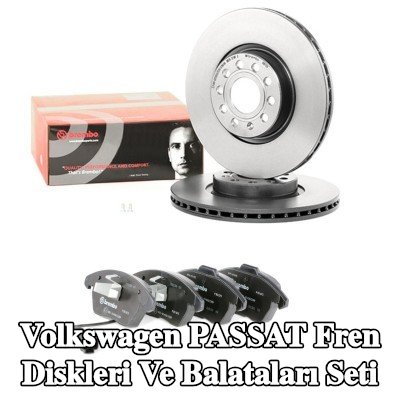BREMBO Fren diskleri ve balataları seti Prime, içten havalandırmalı — 2012 Volkswagen Passat