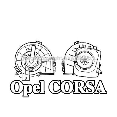 PRASCO محرك منفاخ التدفئة — 2003 Opel Corsa