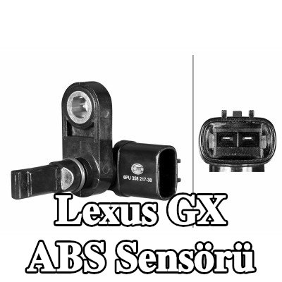 HELLA ABS sensörü Ön Aks, Arka Aks Sağ, Sağ, conta halkası ile — Lexus Gx