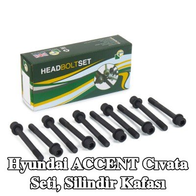 BGA Cıvata Kiti, silindir kafası M10 — 2002 Hyundai Accent