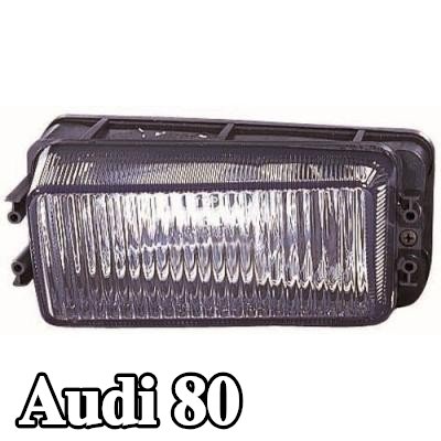ABAKUS مصباح ضباب يسار, H3, بدون لمبة, بدون حامل لمبة — Audi 80
