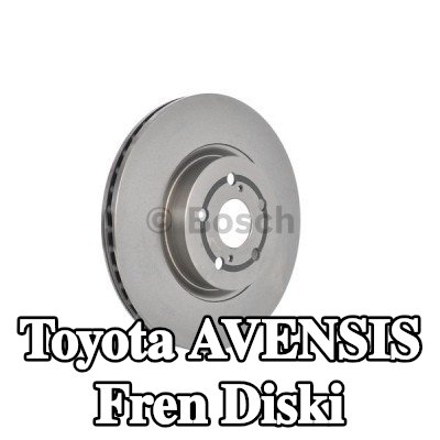 BOSCH Fren diski Dış Çap: 295mm, Havalandırmalı, Yağlanmış — 2003 Toyota Avensis