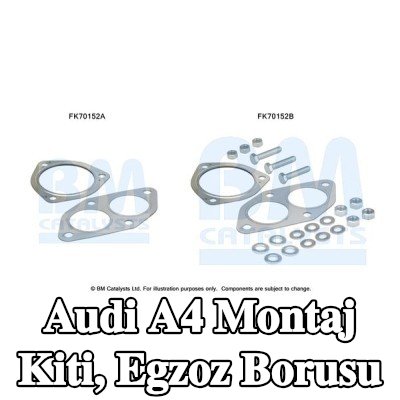 BM CATALYSTS Montaj Kiti, egzoz borusu — 1994 Audi A4