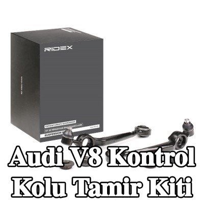 RIDEX Kontrol kolu tamir kiti Ön Aks Sol, Ön Aks Sağ, Alt, bilyeli mafsal ile, lastik yatağı ile — Audi V8