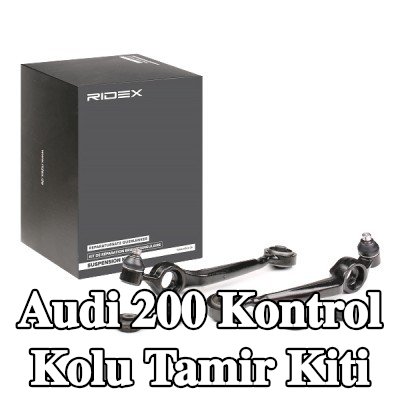 RIDEX Kontrol kolu tamir kiti Ön Aks Sol, Ön Aks Sağ, Alt, bilyeli mafsal ile, lastik yatağı ile — Audi 200