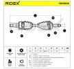 RIDEX Tahrik mili Ön Aks Sol, 615mm — Ford Cougar (6)