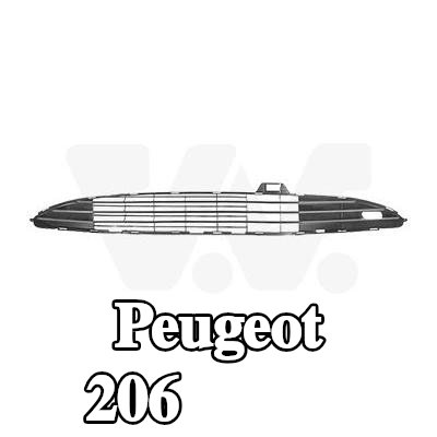 VAN WEZEL شبكة المصد الأمامية — Peugeot 206