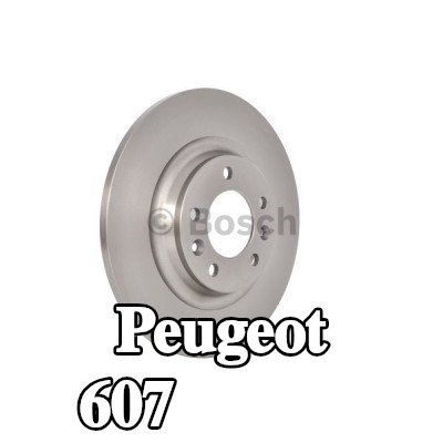 BOSCH القطر الخارجي لقرص المكابح: 290mm, صلب, مشحم — Peugeot 607