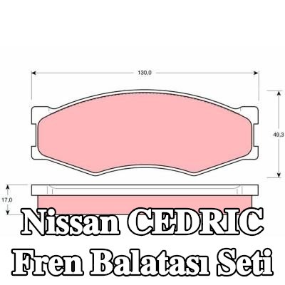 TRW Fren balatası seti 17mm — 1997 Nissan Cedric