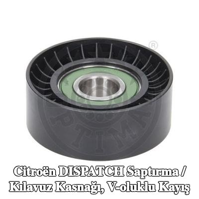 OPTIMAL Saptırma / kılavuz kasnağı, V-ribbed belt Outer Diameter: 65mm, tutucu olmadan — 2017 Citroën Dispatch