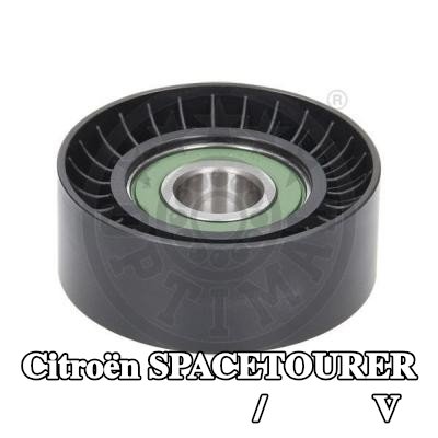 OPTIMAL بكرة الانحراف/التوجيه, V-ribbed belt Outer Diameter: 65mm, بدون حامل — 2016 Citroën Spacetourer
