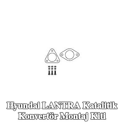HJS Katalitik konvertör montaj kiti — Hyundai Lantra