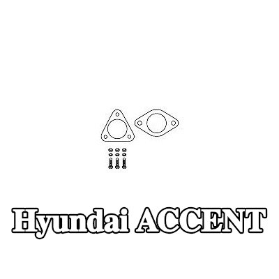 HJS مجموعة تركيب المحول الحفاز — 2000 Hyundai Accent