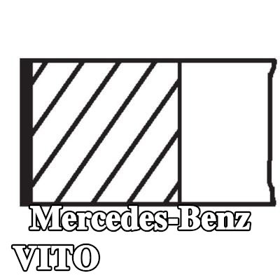 MAHLE مجموعة حلقات المكبس — 2004 Mercedes-Benz Vito