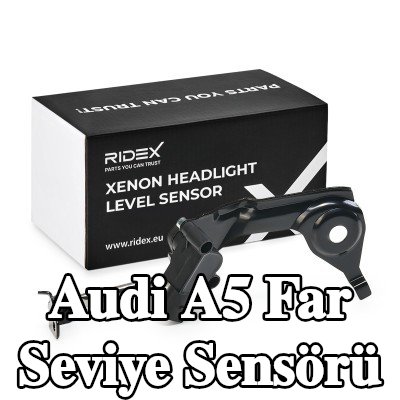 RIDEX Far seviye sensörü Arka Aks Sol, bağlantı çubuğu ile — Audi A5