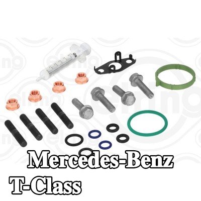 ELRING مجموعة التثبيت, الشاحن مع البراغي/المسامير, بدون حشية (حشيات) مشعب العادم — Mercedes-Benz T-Class