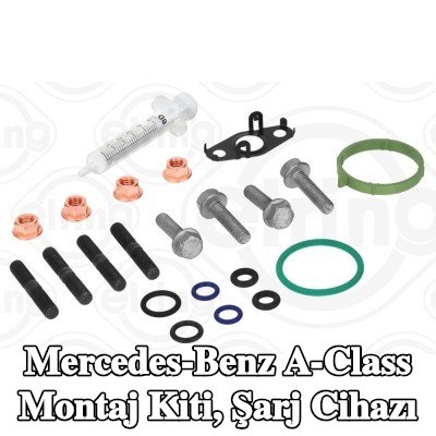 ELRING Montaj Kiti, cıvata/vida ile şarj cihazı, egzoz manifoldu contası/contaları olmadan — Mercedes-Benz A-Class