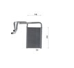 MAHLE Contalı/sızdırmazlık elemanlı ısıtıcı matrisi — Ford Transit (11)