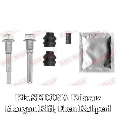QUICK BRAKE Kılavuz manşon kiti, fren kaliperi — 2002 Kia Sedona