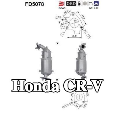 AS مرشح جسيمات الديزل — 2014 Honda Cr-v