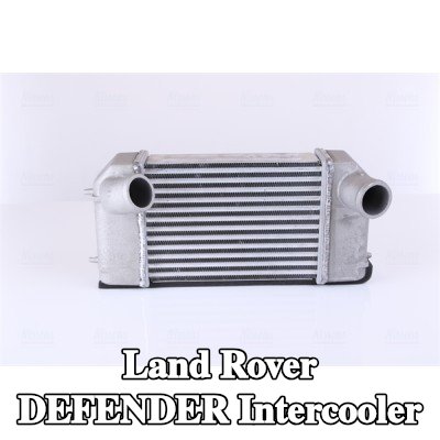 NISSENS Hızlı bağlantı parçası olmayan Intercooler, Sol konektör, açılı — 1997 Land Rover Defender