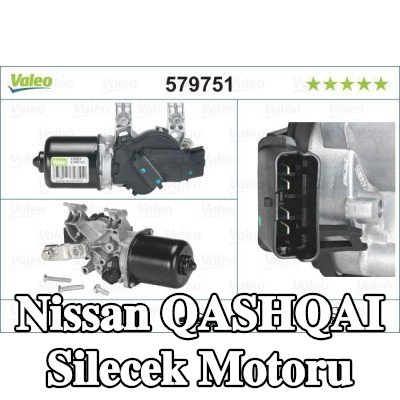 VALEO Silecek motoru Ön, ORIGINAL PART, 12V — Nissan Qashqai