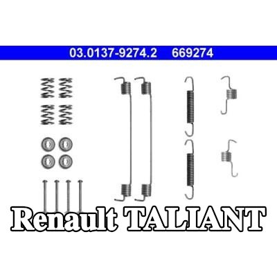 ATE طقم تركيب أحذية الفرامل — Renault Taliant