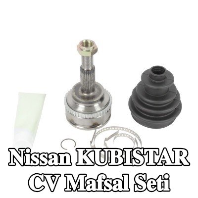 ABAKUS Tekerlek tarafı CV mafsal kiti, körükli, sabitleme/montaj malzemesi ile — Nissan Kubistar