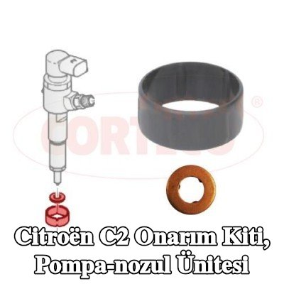 CORTECO Onarım Kiti, pompa-nozul ünitesi — 2003 Citroën C2