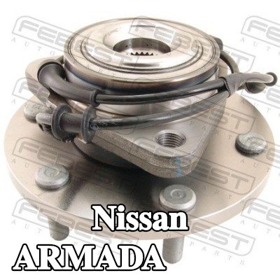 FEBEST محور العجلة المحور الأمامي, مع حلقة مستشعر ABS — 2003 Nissan Armada