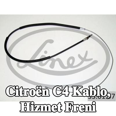 LINEX Kablo, hizmet freni — 2004 Citroën C4