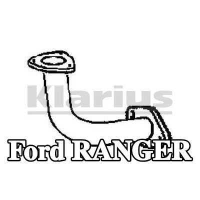 VEGAZ أنبوب العادم — 2002 Ford Ranger