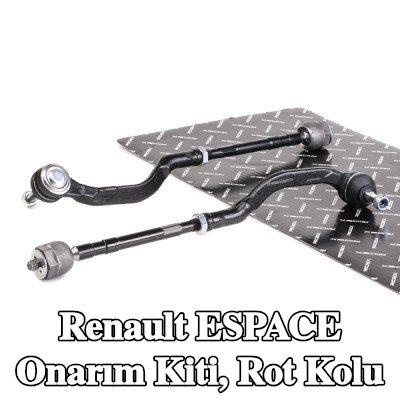 RIDEX Onarım Kiti, bağlantı çubuğu Ön Aks Sol, Ön Aks Sağ, direksiyon körüğü olmadan — Renault Espace