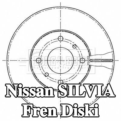 BORG & BECK Fren diski Dış Çap: 280mm, Havalandırmalı, Kaplamalı — 1992 Nissan Silvia