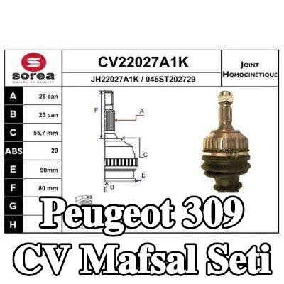 EAI CV Mafsal Seti — Peugeot 309