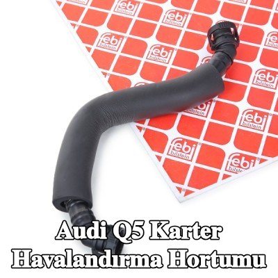 FEBI BILSTEIN Krank gövdesi havalandırma hortumu Ön, hızlı bağlantı elemanlı — 2012 Audi Q5