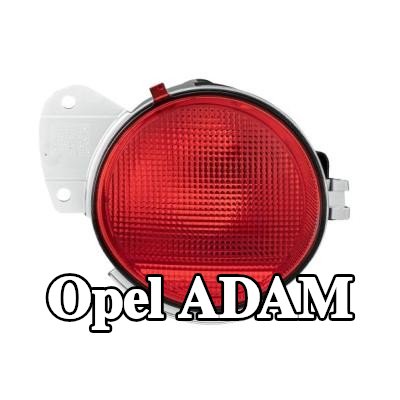 HELLA مصباح الضباب الخلفي الأيسر الخلفي, مع لمبة — Opel Adam