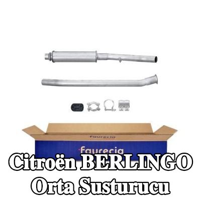 HELLA Montaj parçaları ile birlikte orta susturucu — 2002 Citroën Berlingo