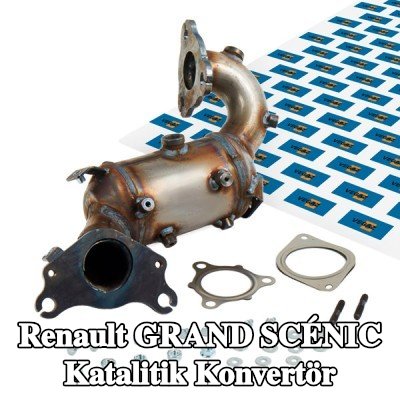 VEGAZ Montaj parçaları ile katalitik konvertör — 2017 Renault Grand Scénic