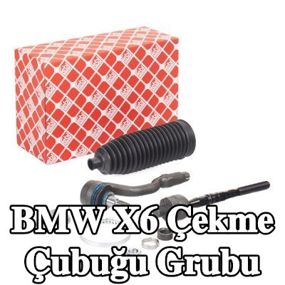 FEBI BILSTEIN Rot kolu grubu Ön Aks Sol, Ön Aks Sağ, körükli, kelepçeli, somunlu, direksiyon körüğü ile — 2012 BMW X6
