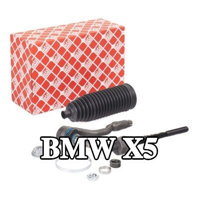 FEBI BILSTEIN مجموعة قضيب التوجيه، المحور الأمامي الأيسر, المحور الأمامي الأيمن, مع منفاخ, مع مشابك, مع صمولة, مع منفاخ التوجيه — 2012 BMW X5