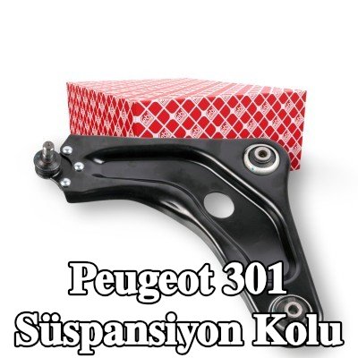 FEBI BILSTEIN Ön Aks Sol Süspansiyon Kolu, Çelik Sac, bilyeli mafsal ile, lastik yastıklı — 2012 Peugeot 301